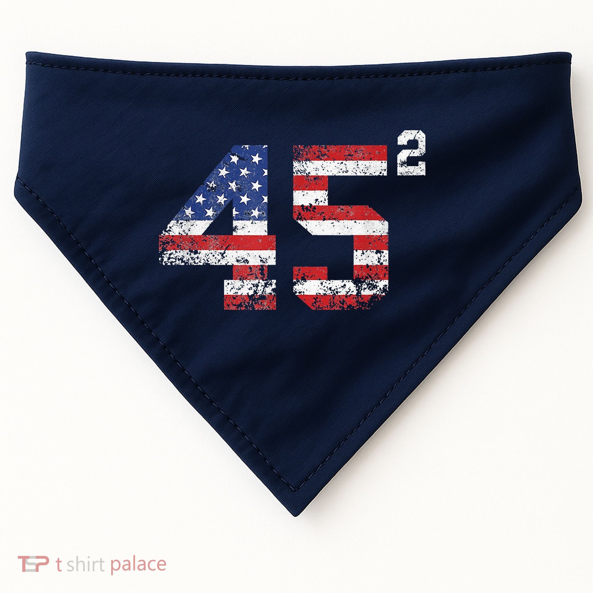 45 Squared Trump 2024 USA-Made Doggie Bandana