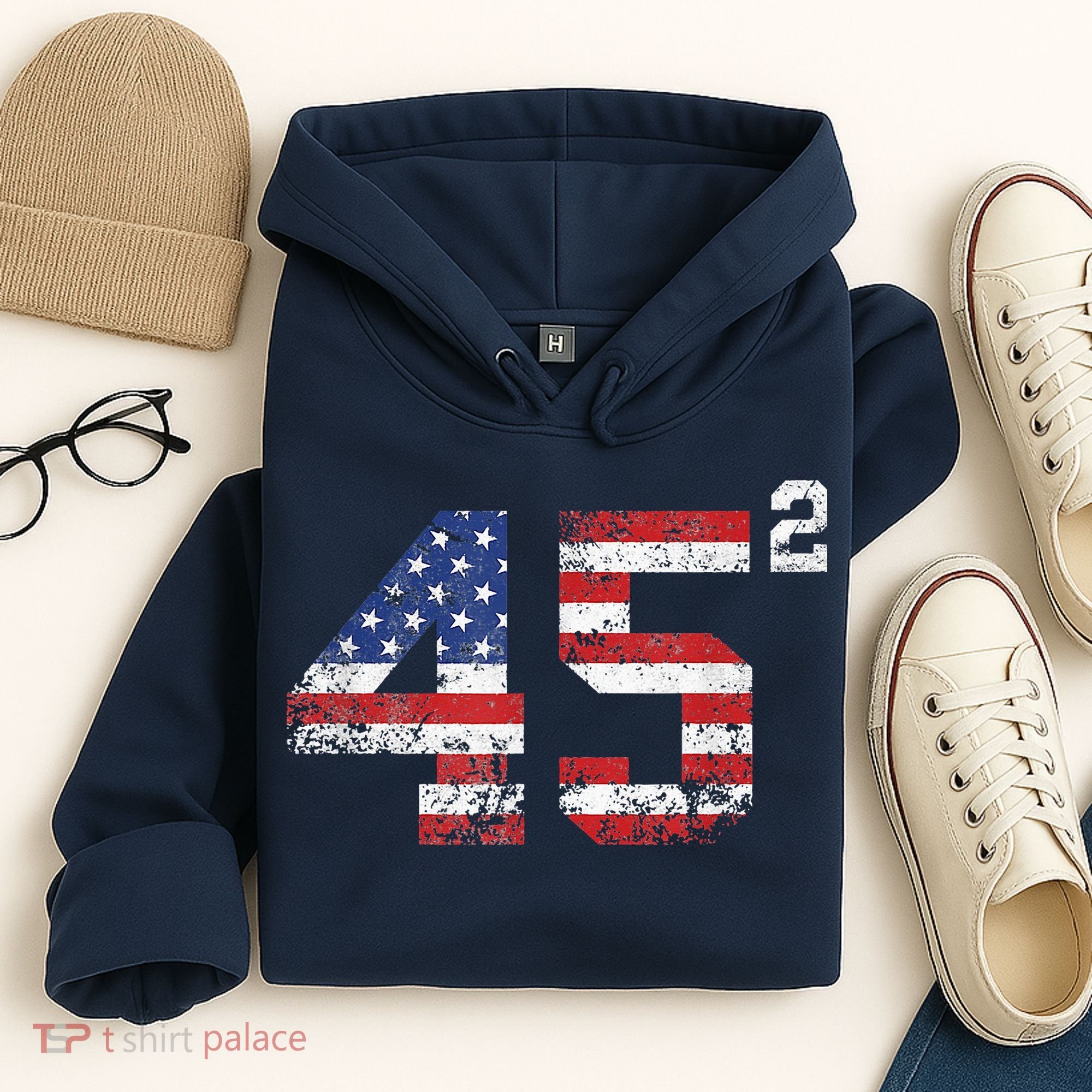 45 Squared Trump 2024 Hoodie