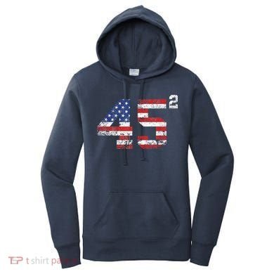 45 Squared Trump 2024 Women's Hoodie