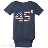 45 Squared Trump 2024 Baby Bodysuit thumb 0