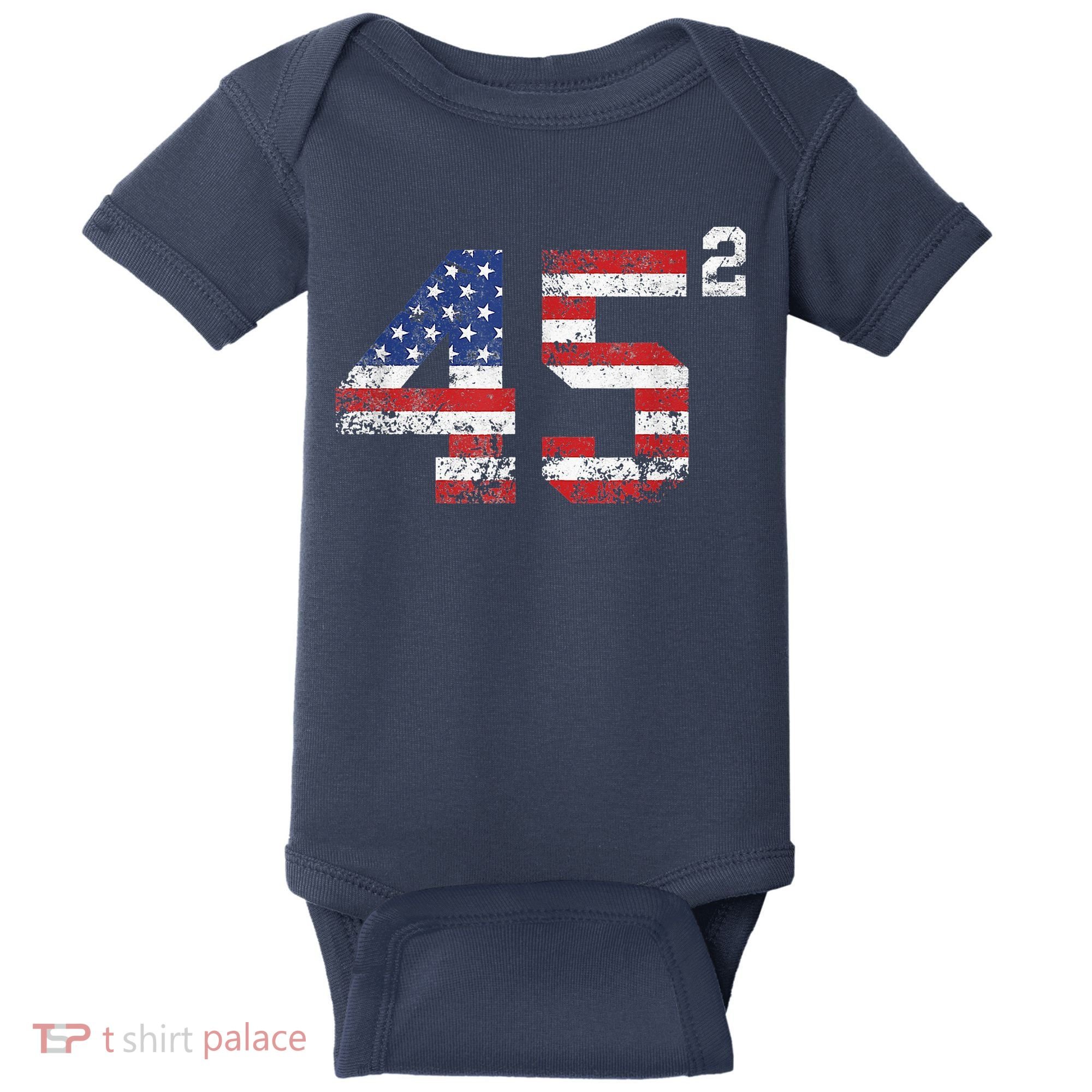45 Squared Trump 2024 Baby Bodysuit