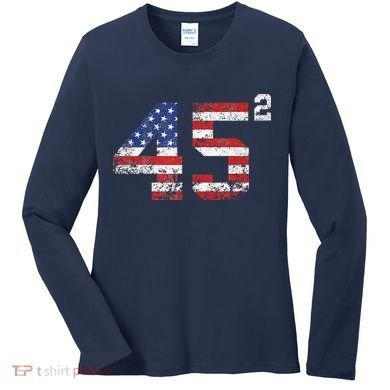 45 Squared Trump 2024 Women's Long Sleeve Shirt