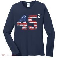 45 Squared Trump 2024 Women's Long Sleeve Shirt thumb 0