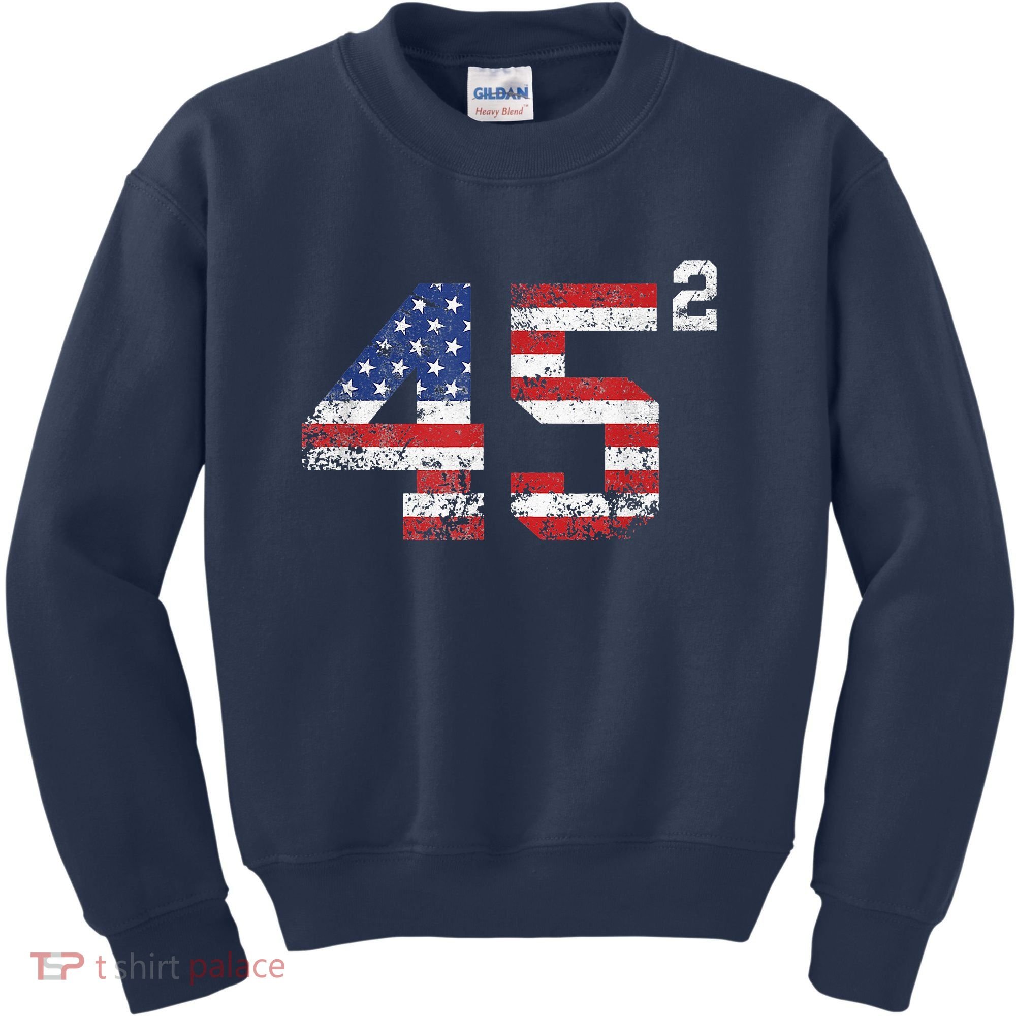 45 Squared Trump 2024 Kids Sweatshirt