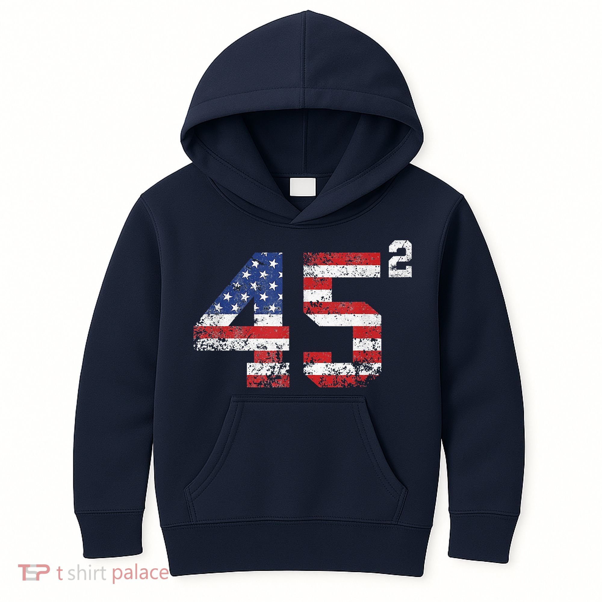 45 Squared Trump 2024 Kids Hoodie