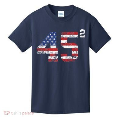 45 Squared Trump 2024 Kids T-Shirt