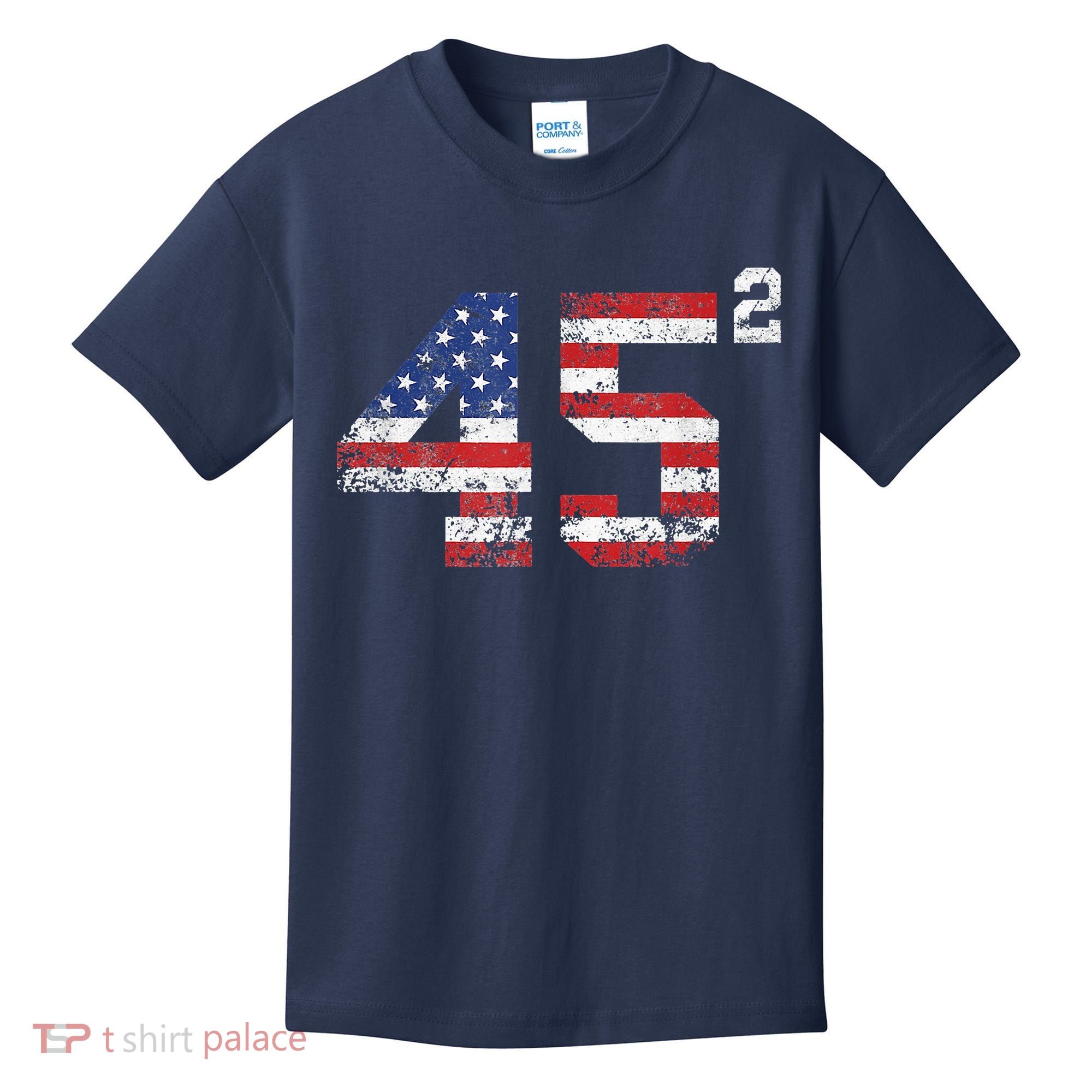 45 Squared Trump 2024 Kids T-Shirt