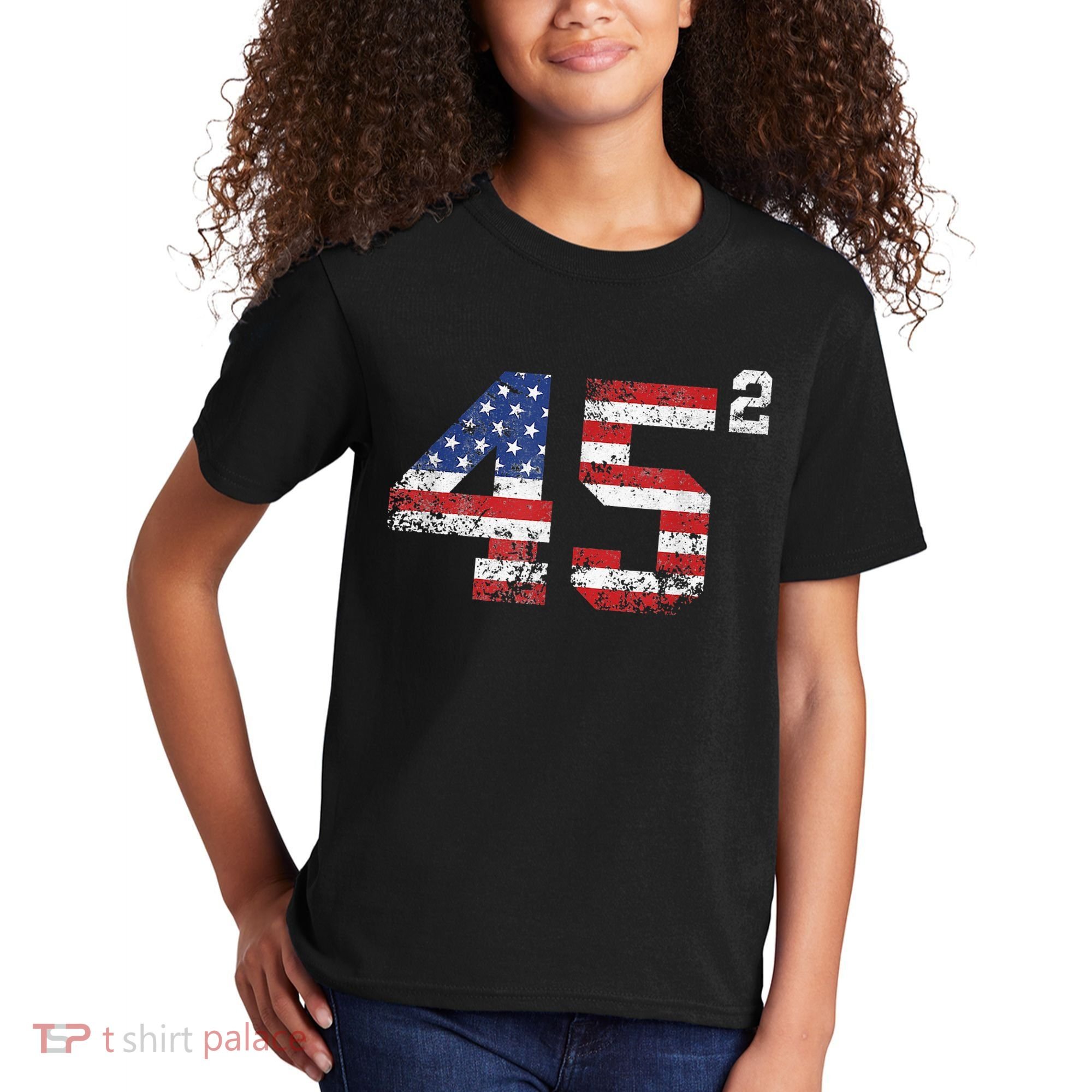 45 Squared Trump 2024 Kids T-Shirt