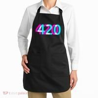 420 Stoner Weed Cannabis Marijuana Kush Joint Apron thumb 2