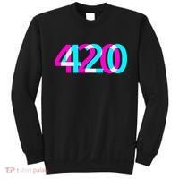 420 Stoner Weed Cannabis Marijuana Kush Joint Sweatshirt thumb 0