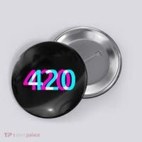 420 Stoner Weed Cannabis Marijuana Kush Joint Button thumb 0