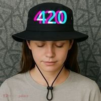 420 Stoner Weed Cannabis Marijuana Kush Joint Bucket Hat thumb 3