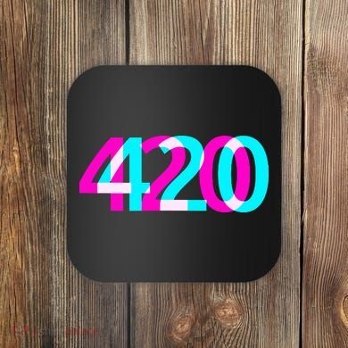 420 Stoner Weed Cannabis Marijuana Kush Joint Coaster