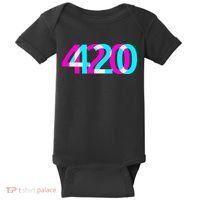 420 Stoner Weed Cannabis Marijuana Kush Joint Baby Bodysuit thumb 0