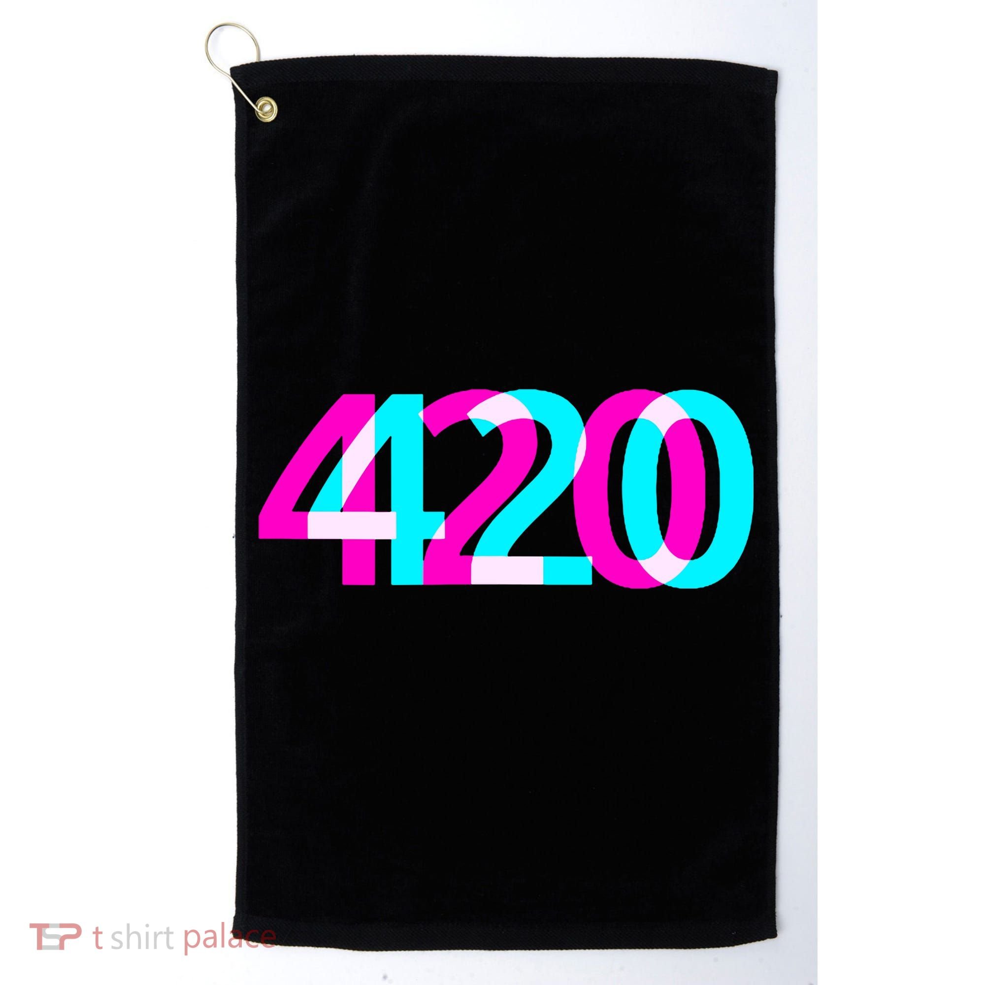 420 Stoner Weed Cannabis Marijuana Kush Joint Golf Towel