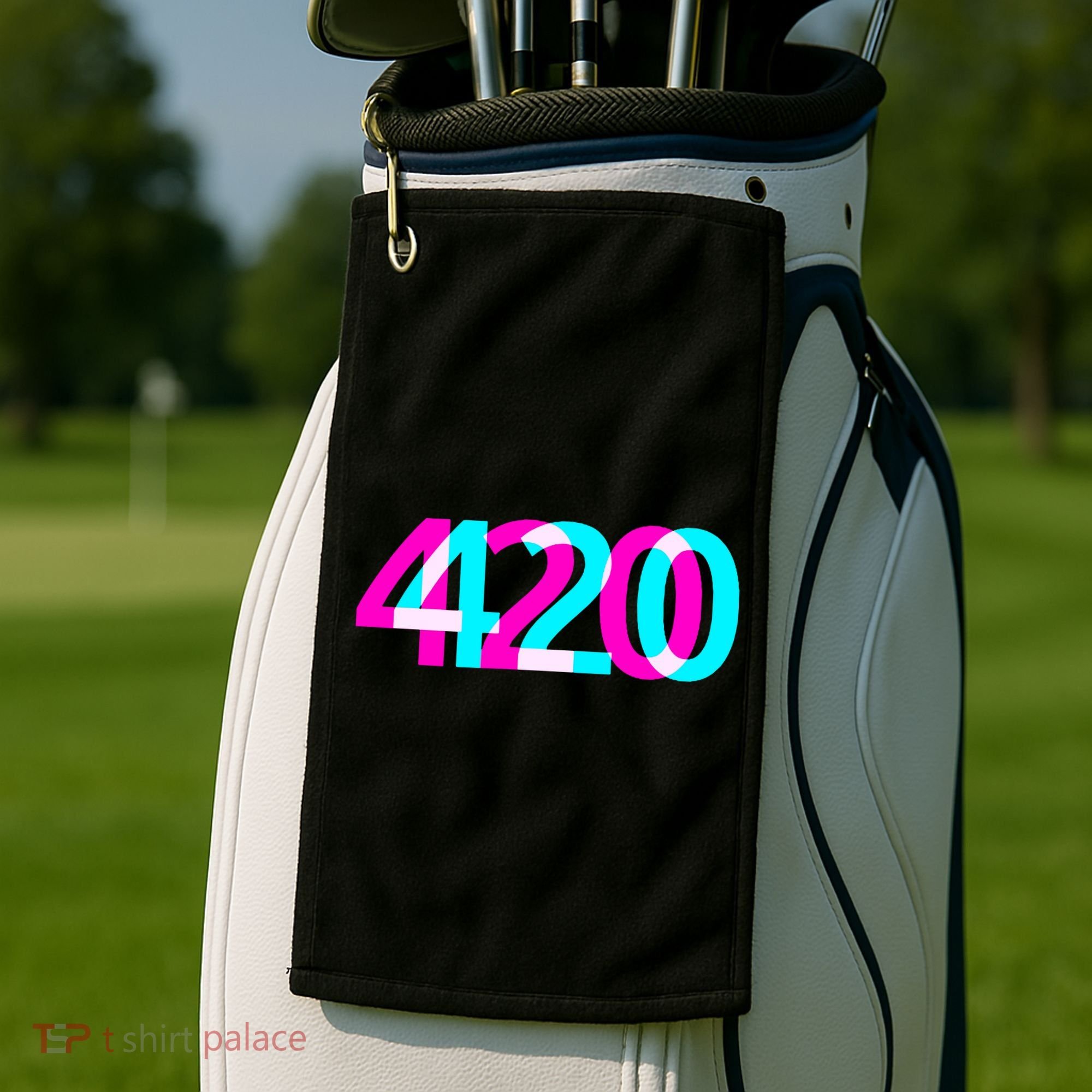 420 Stoner Weed Cannabis Marijuana Kush Joint Golf Towel