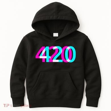 420 Stoner Weed Cannabis Marijuana Kush Joint Kids Hoodie