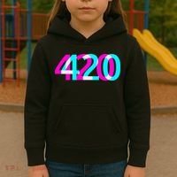 420 Stoner Weed Cannabis Marijuana Kush Joint Kids Hoodie thumb 3