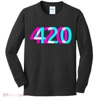 420 Stoner Weed Cannabis Marijuana Kush Joint Kids Long Sleeve Shirt thumb 0