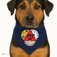42 The Answer To Life The Universe And Everything USA-Made Doggie Bandana thumb 1