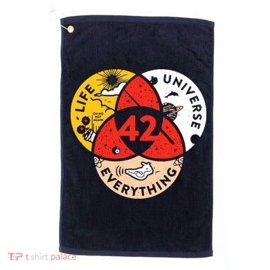 42 The Answer To Life The Universe And Everything Golf Towel