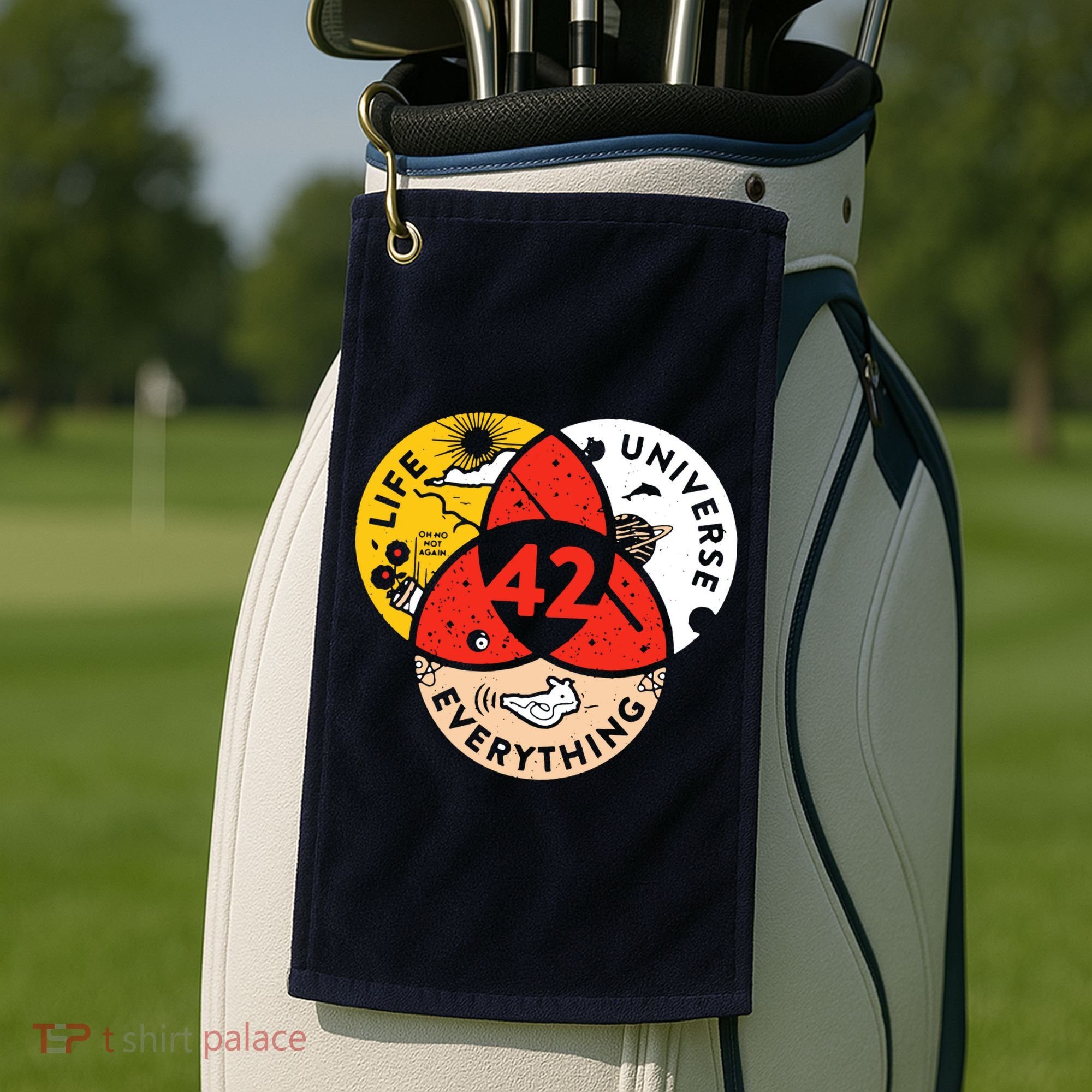 42 The Answer To Life The Universe And Everything Golf Towel