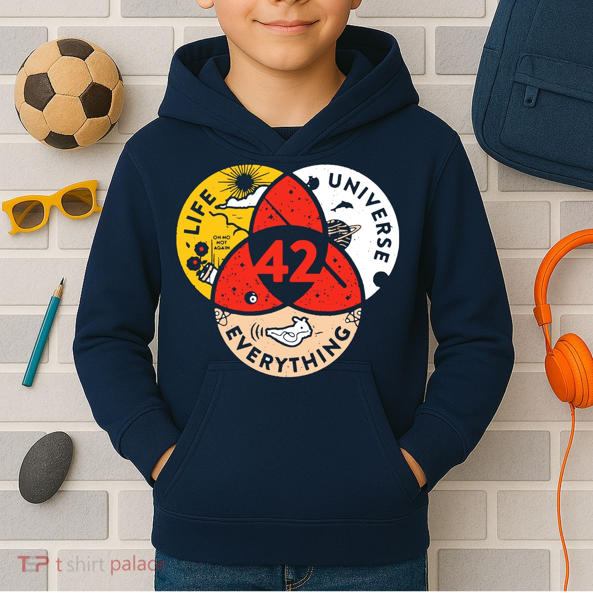 42 The Answer To Life The Universe And Everything Kids Hoodie