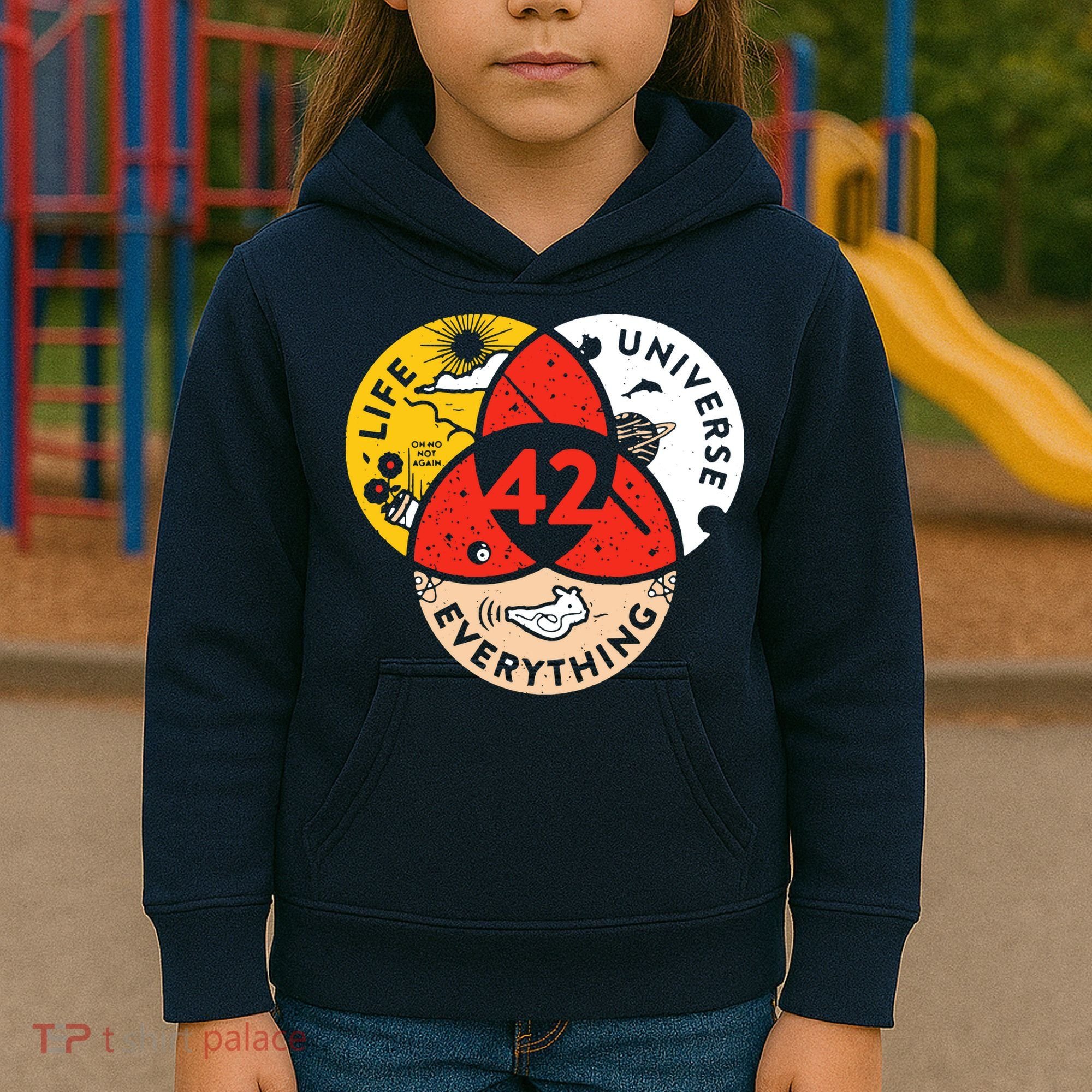 42 The Answer To Life The Universe And Everything Kids Hoodie