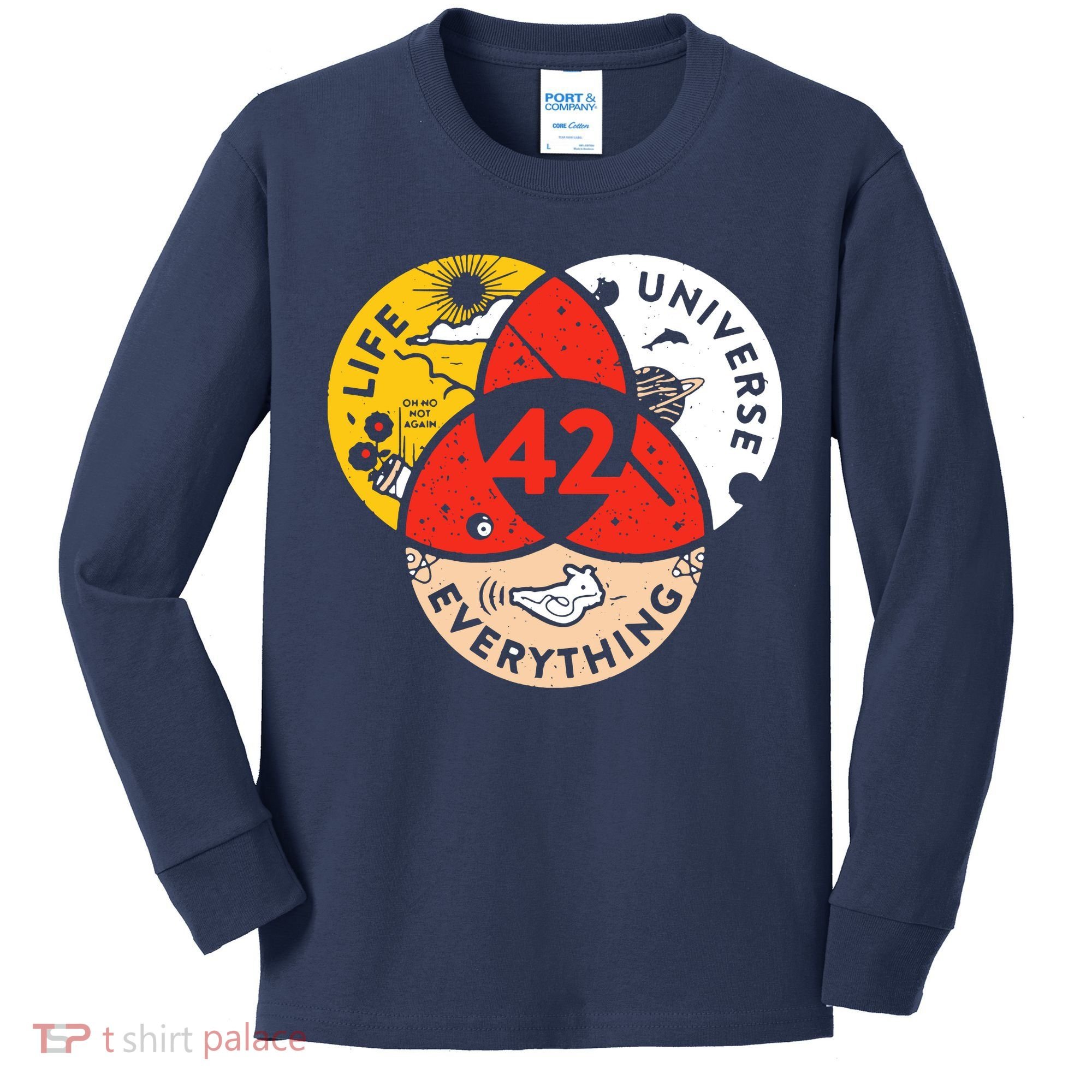 42 The Answer To Life The Universe And Everything Kids Long Sleeve Shirt