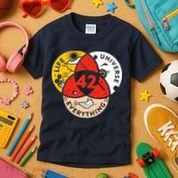 42 The Answer To Life The Universe And Everything Kids T-Shirt thumb 3