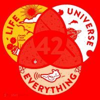 42 The Answer To Life The Universe And Everything Santa Hat thumb 1