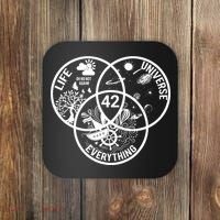 42 The Answer To Life The Universe And Everything Gift Coaster thumb 0