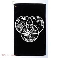 42 The Answer To Life The Universe And Everything Gift Golf Towel thumb 0