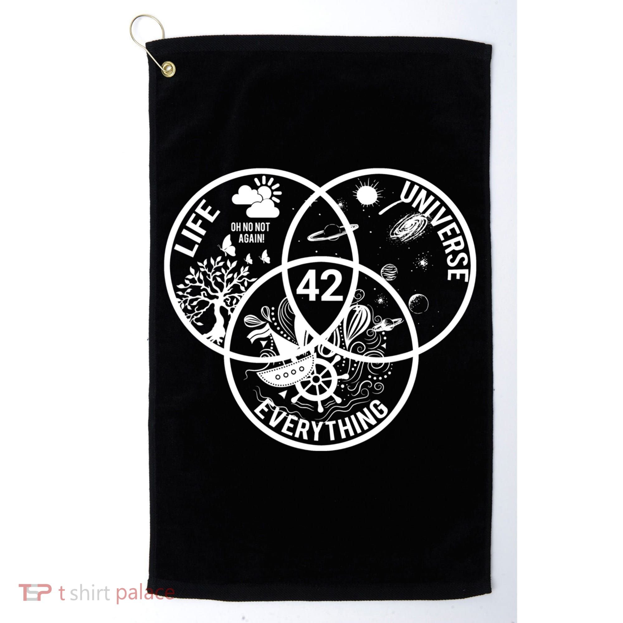 42 The Answer To Life The Universe And Everything Gift Golf Towel