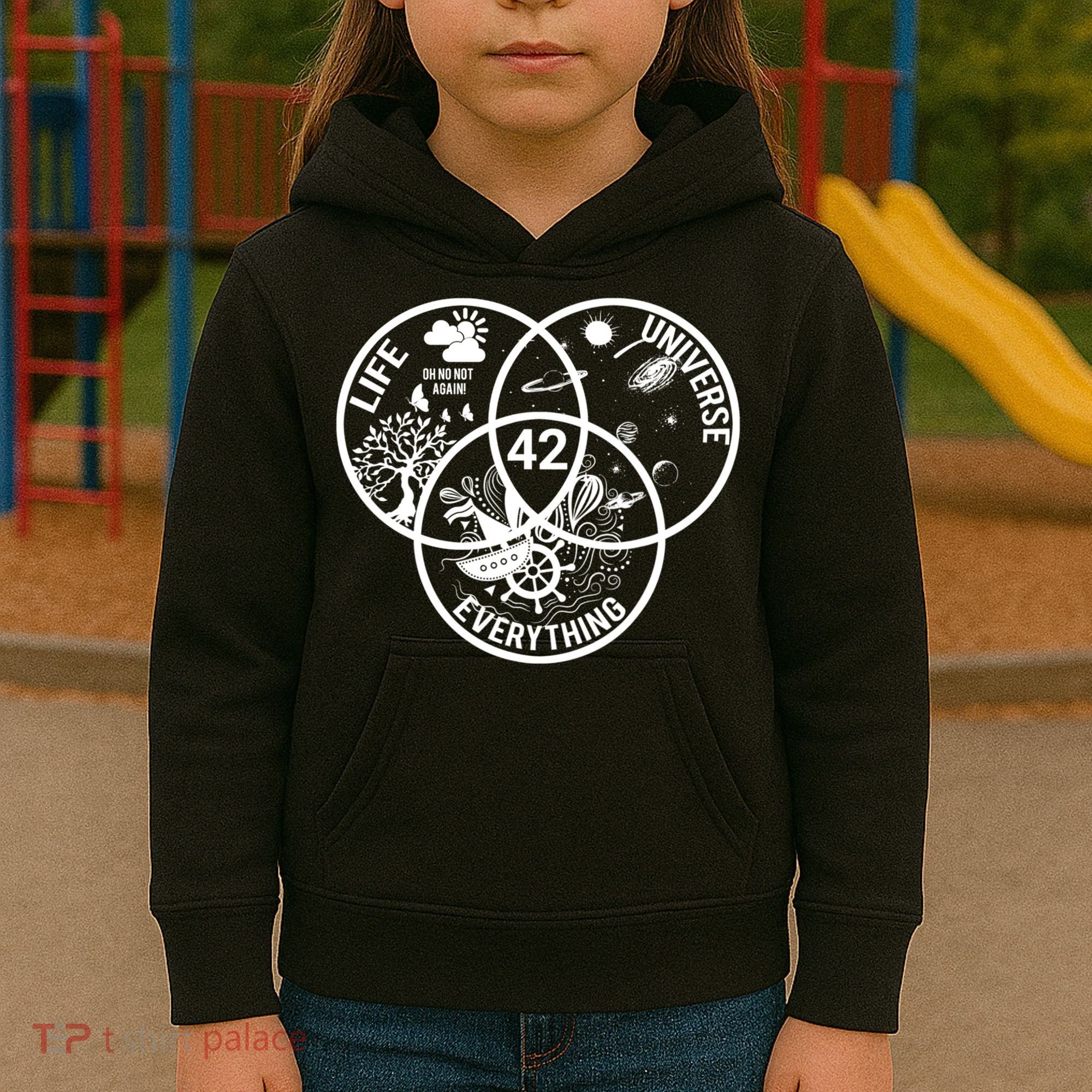 42 The Answer To Life The Universe And Everything Gift Kids Hoodie