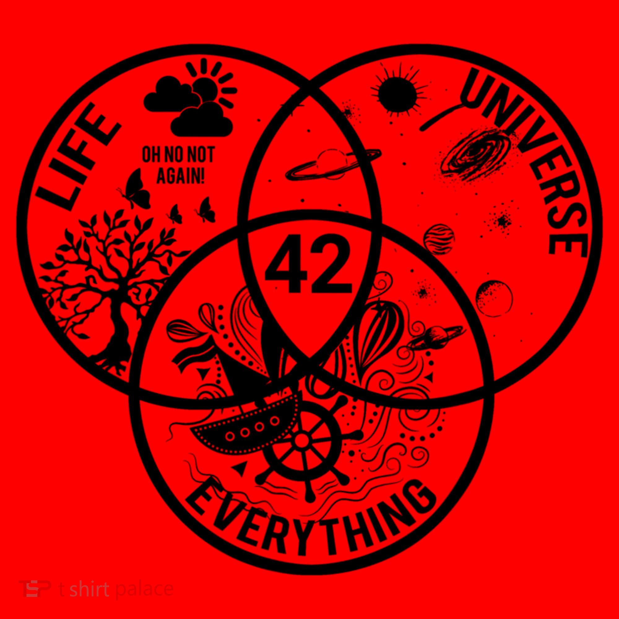 42 The Answer To Life The Universe And Everything Gift Santa Hat