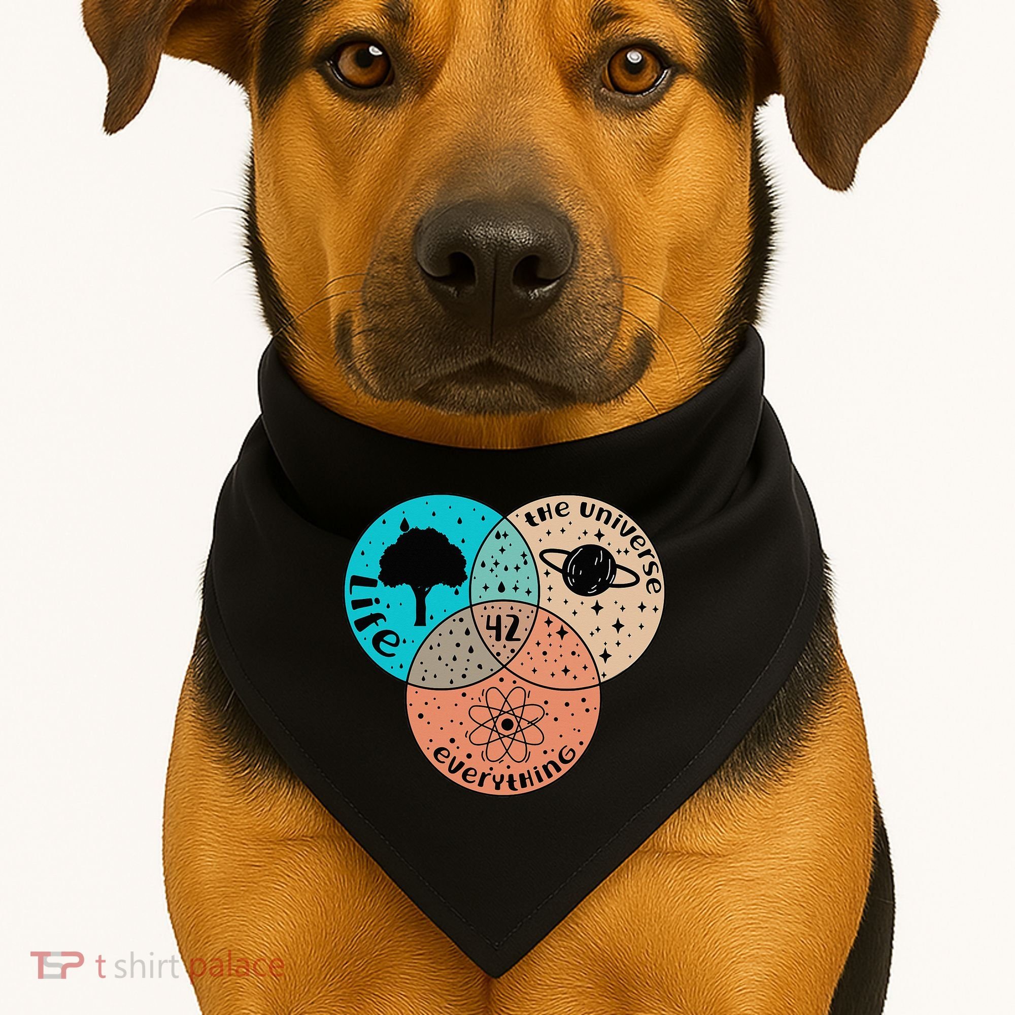 42 The Answer To Life Universe And Everything Astronomer USA-Made Doggie Bandana