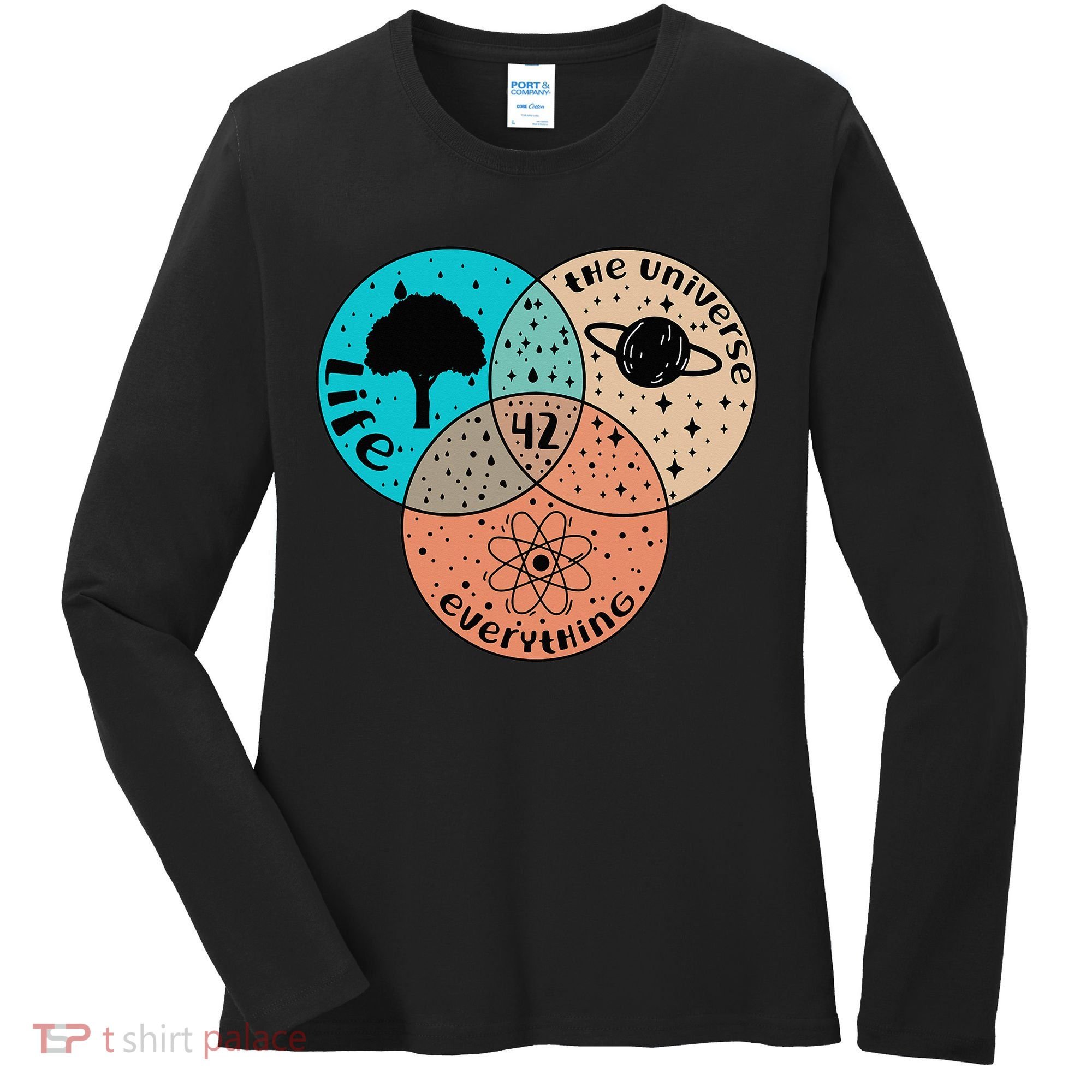 42 The Answer To Life Universe And Everything Astronomer Women's Long Sleeve Shirt