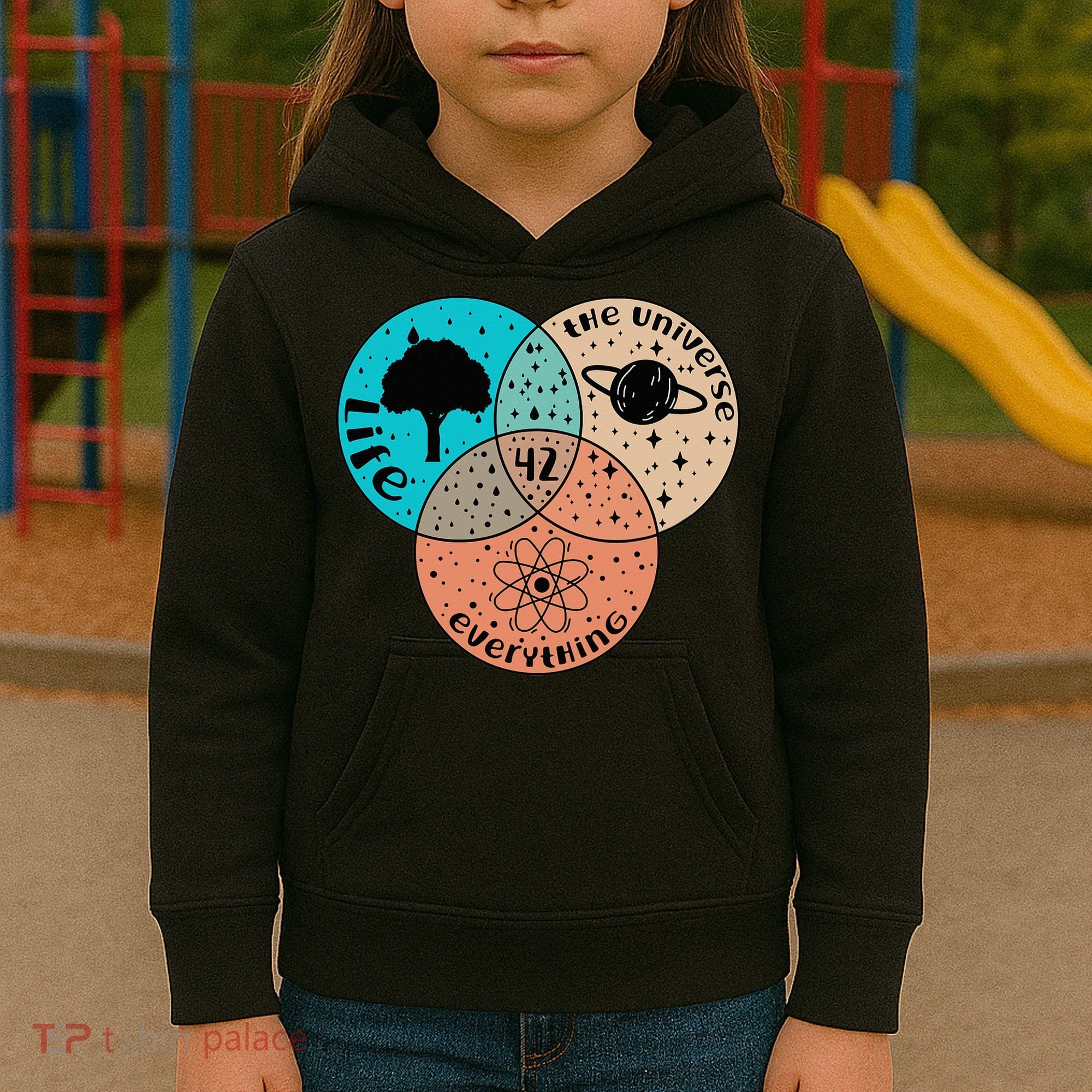 42 The Answer To Life Universe And Everything Astronomer Kids Hoodie