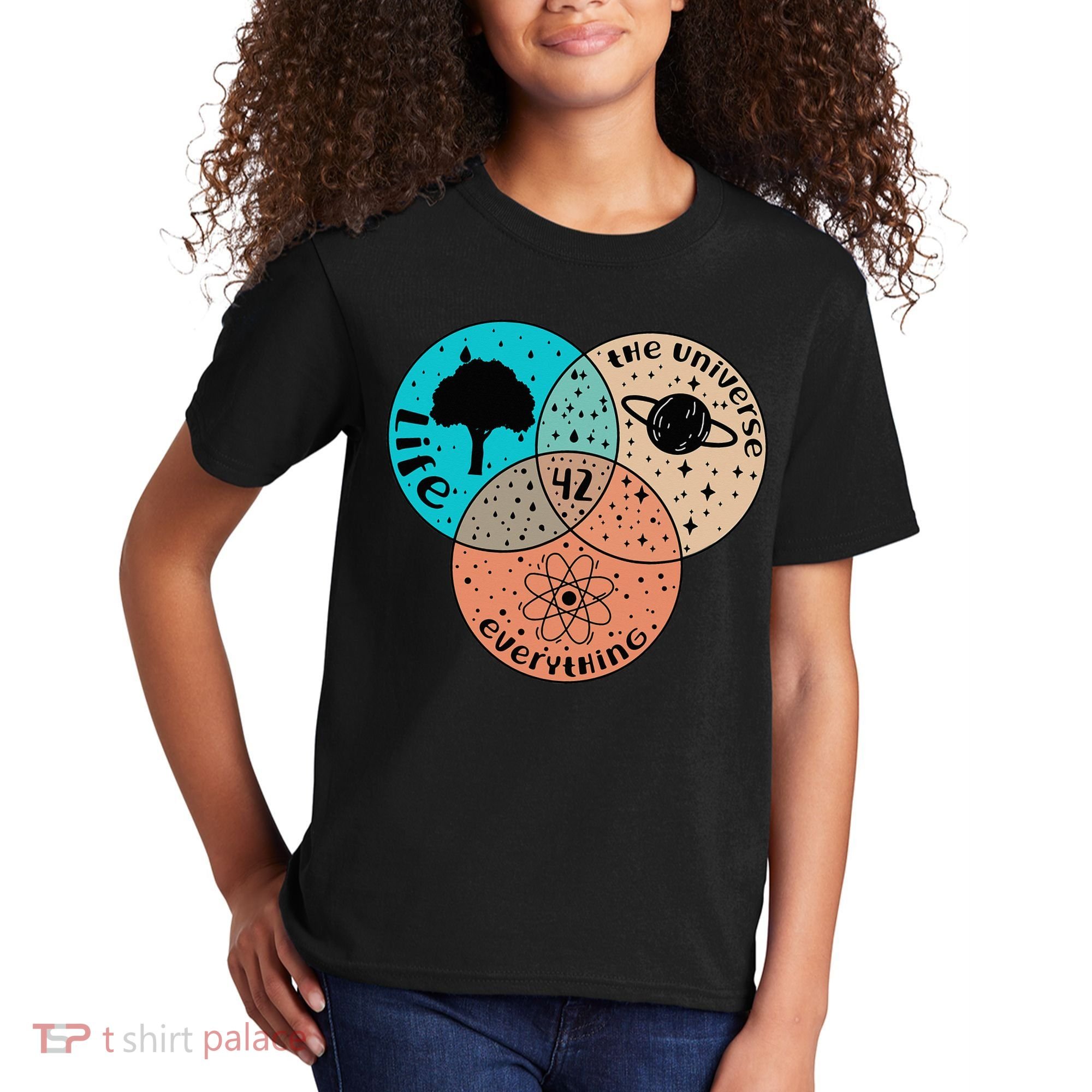 42 The Answer To Life Universe And Everything Astronomer Kids T-Shirt