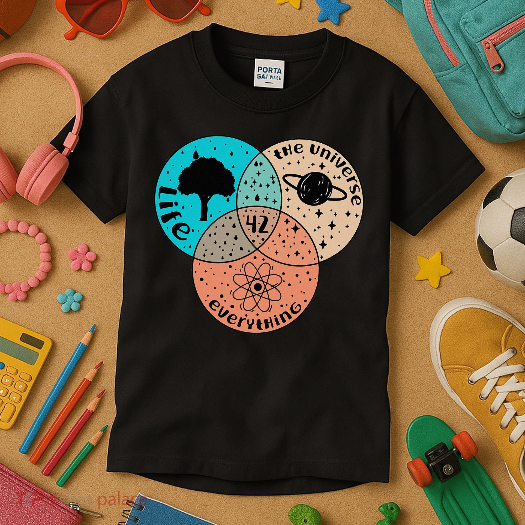 42 The Answer To Life Universe And Everything Astronomer Kids T-Shirt