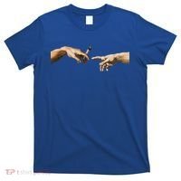 420 The Creation Of Adam Michelangelo Weed Joint Vintage Meaningful Gift T-Shirt thumb 0