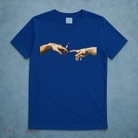 420 The Creation Of Adam Michelangelo Weed Joint Vintage Meaningful Gift T-Shirt thumb 5