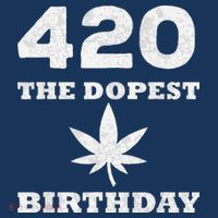 420 The Dopest Birthday Funny Marijuana Smoker Women's Hoodie thumb 2