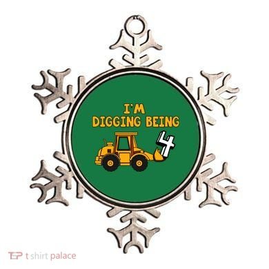 4th Birthday I'm Digging Being Four Ornament