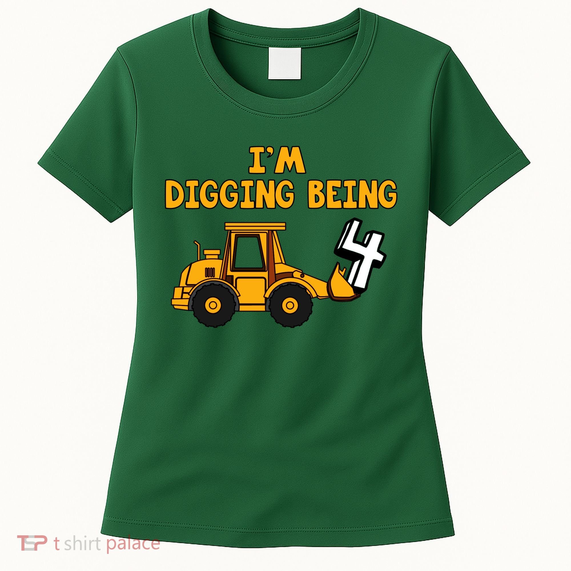 4th Birthday I'm Digging Being Four Women's T-Shirt
