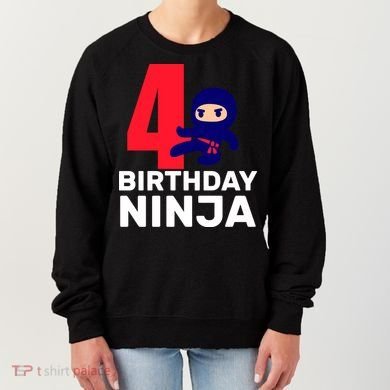 4th Birthday Ninja  Women's Sweatshirt