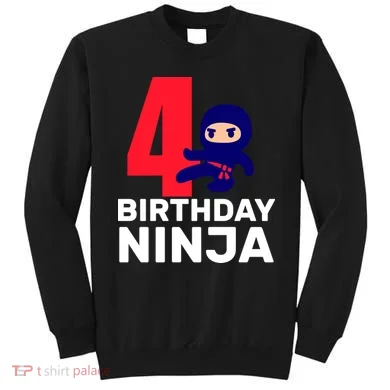 4th Birthday Ninja  Sweatshirt