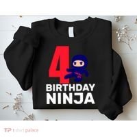 4th Birthday Ninja  Sweatshirt thumb 2