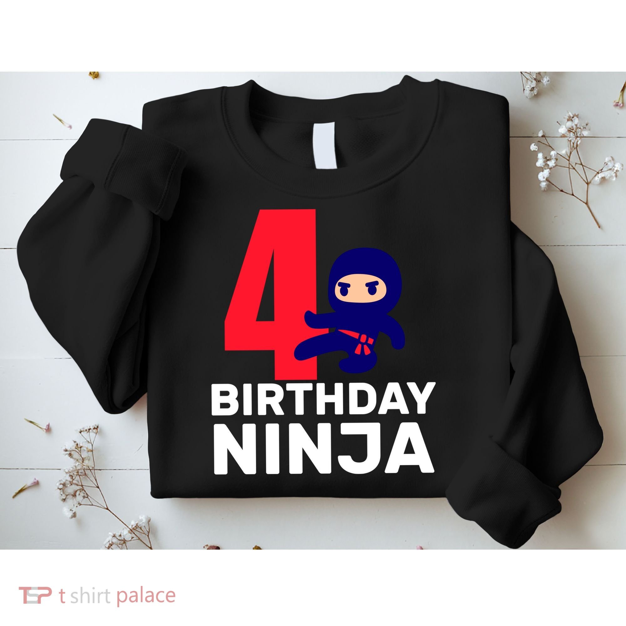 4th Birthday Ninja  Sweatshirt